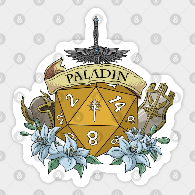 Dice Paladin Sticker by Danielle_Mahaffey